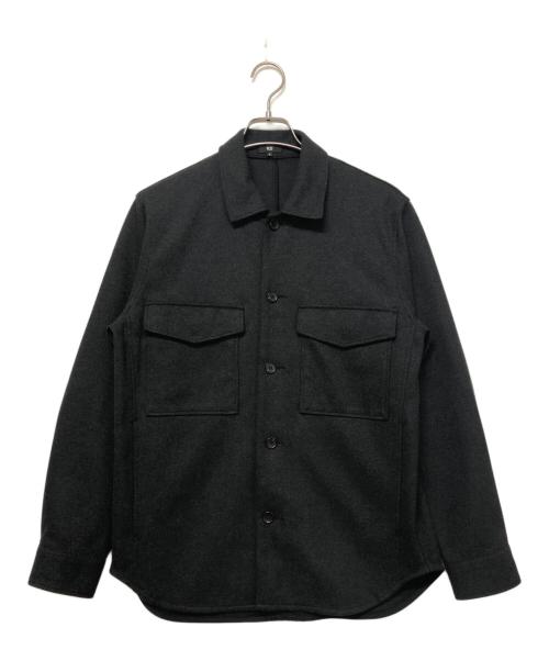 PLST（プラステ）PLST (プラステ) プレシャスニットメルトンシャツブルゾン ブラック サイズ:SIZE Sの古着・服飾アイテム