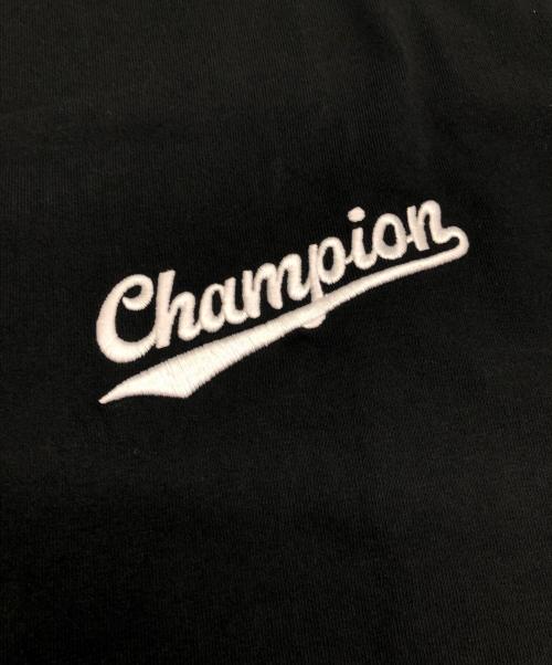 Champion（チャンピオン）Champion (チャンピオン) 半袖カットソー ブラック サイズ:SIZE Mの古着・服飾アイテム