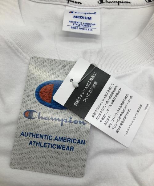 Champion（チャンピオン）Champion (チャンピオン) 半袖カットソー ホワイト サイズ:SIZE M 未使用品の古着・服飾アイテム