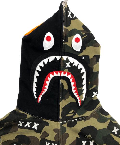 A BATHING APE（ア ベイシング エイプ）A BATHING APE (ア ベイシング エイプ) GOD SELECTION XXX (ゴッドセレクショントリプルエックス) ジップパーカー グリーン サイズ:SIZE Mの古着・服飾アイテム