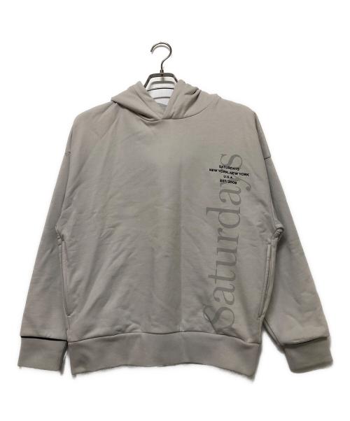 Saturdays NYC（サタデーズ ニューヨーク）Saturdays NYC (サタデーズ ニューヨーク) プルオーバーパーカー グレー サイズ:SIZE XS 未使用品の古着・服飾アイテム