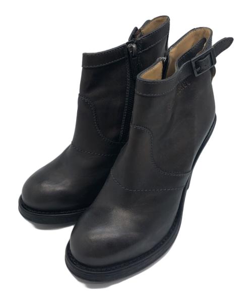 BIKKEMBERGS（ビッケンバーグ）BIKKEMBERGS (ビッケンバーグ) ショートブーツ ブラウン サイズ:39の古着・服飾アイテム