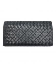 BOTTEGA VENETA（ボッテガベネタ）の古着「2つ折り財布」｜ブラック
