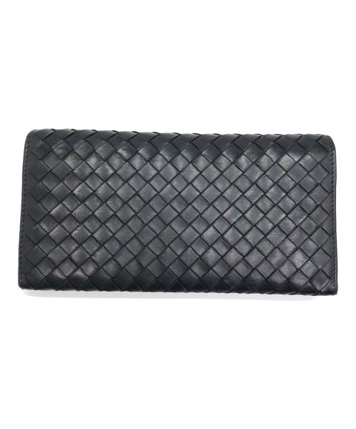 BOTTEGA VENETA（ボッテガベネタ）BOTTEGA VENETA (ボッテガベネタ) 2つ折り財布 ブラックの古着・服飾アイテム