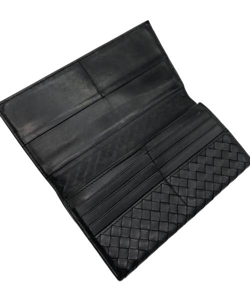 BOTTEGA VENETA（ボッテガベネタ）BOTTEGA VENETA (ボッテガベネタ) 2つ折り財布 ブラックの古着・服飾アイテム