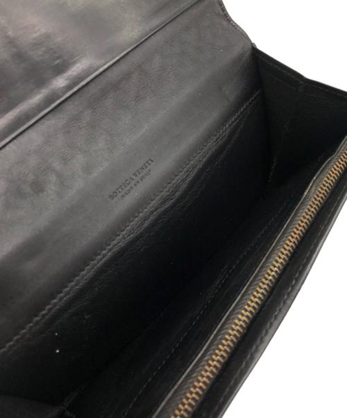 BOTTEGA VENETA（ボッテガベネタ）BOTTEGA VENETA (ボッテガベネタ) 2つ折り財布 ブラックの古着・服飾アイテム