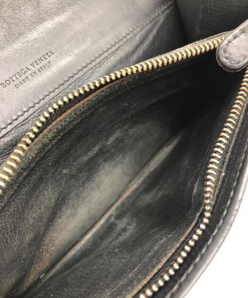BOTTEGA VENETA（ボッテガベネタ）BOTTEGA VENETA (ボッテガベネタ) 2つ折り財布 ブラックの古着・服飾アイテム