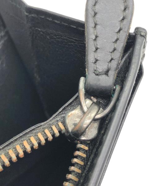 BOTTEGA VENETA（ボッテガベネタ）BOTTEGA VENETA (ボッテガベネタ) 2つ折り財布 ブラックの古着・服飾アイテム