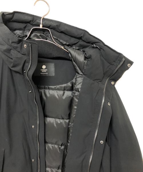 nano・universe（ナノ・ユニバース）nano・universe (ナノ・ユニバース) nishikawa down (ニシカワダウン) ロングフードダウンコート ブラック サイズ:SIZE Mの古着・服飾アイテム