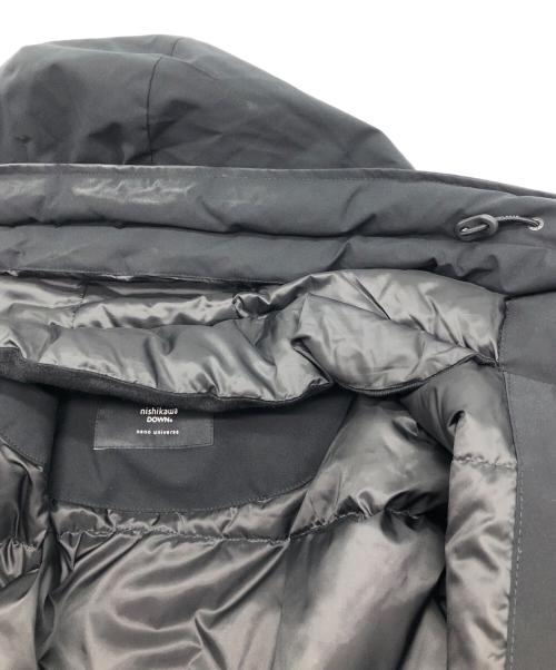 nano・universe（ナノ・ユニバース）nano・universe (ナノ・ユニバース) nishikawa down (ニシカワダウン) ロングフードダウンコート ブラック サイズ:SIZE Mの古着・服飾アイテム