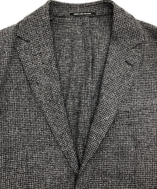 green label relaxing（グリーンレーベルリラクシング）green label relaxing (グリーンレーベルリラクシング) ブークレ千鳥2BRGジャケット ブラック×グレー サイズ:SIZE 46の古着・服飾アイテム