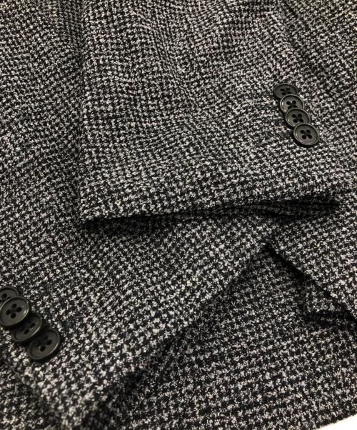 green label relaxing（グリーンレーベルリラクシング）green label relaxing (グリーンレーベルリラクシング) ブークレ千鳥2BRGジャケット ブラック×グレー サイズ:SIZE 46の古着・服飾アイテム