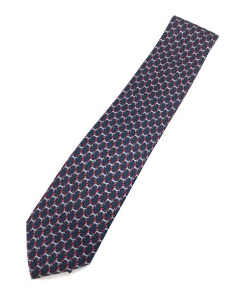 HERMES（エルメス）HERMES (エルメス) ウマ柄シルクネクタイ サイズ:不明 未使用品の古着・服飾アイテム