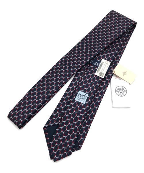 HERMES（エルメス）HERMES (エルメス) ウマ柄シルクネクタイ サイズ:不明 未使用品の古着・服飾アイテム