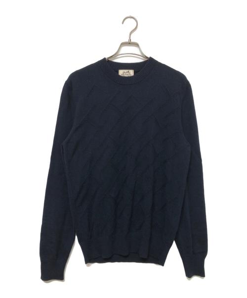 HERMES（エルメス）HERMES (エルメス) 厚手ニット ネイビー サイズ:SIZE Mの古着・服飾アイテム