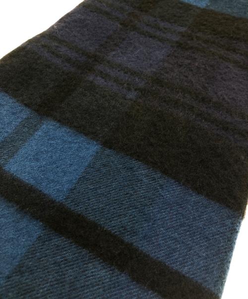 JOHNSTONS OF ELGIN（ジョンストンズオブエルガン）JOHNSTONS OF ELGIN (ジョンストンズオブエルガン) マフラー ブルーの古着・服飾アイテム