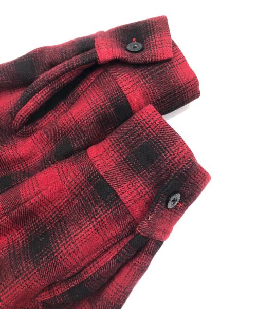 UNIVERSAL OVERALL（ユニバーサルオーバーオール）UNIVERSAL OVERALL (ユニバーサルオーバーオール) ウールジャケット レッド×ブラック サイズ:SIZE Lの古着・服飾アイテム