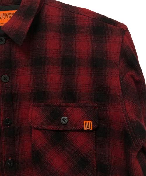 UNIVERSAL OVERALL（ユニバーサルオーバーオール）UNIVERSAL OVERALL (ユニバーサルオーバーオール) ウールジャケット レッド×ブラック サイズ:SIZE Lの古着・服飾アイテム