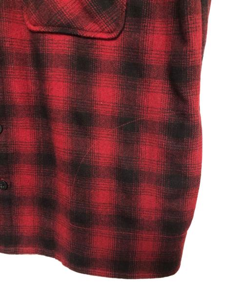 UNIVERSAL OVERALL（ユニバーサルオーバーオール）UNIVERSAL OVERALL (ユニバーサルオーバーオール) ウールジャケット レッド×ブラック サイズ:SIZE Lの古着・服飾アイテム