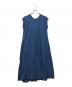 ATON（エイトン）の古着「ノースリーブワンピース」｜ネイビー