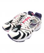 SAUCONYサッカニー）の古着「スニーカー」｜ホワイト×パープル