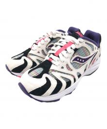 SAUCONY（サッカニー）の古着「スニーカー」｜ホワイト×パープル