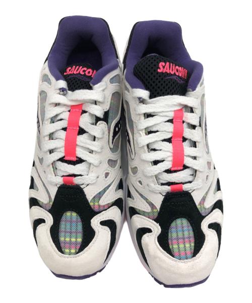 SAUCONY（サッカニー）SAUCONY (サッカニー) スニーカー ホワイト×パープル サイズ:23.5の古着・服飾アイテム
