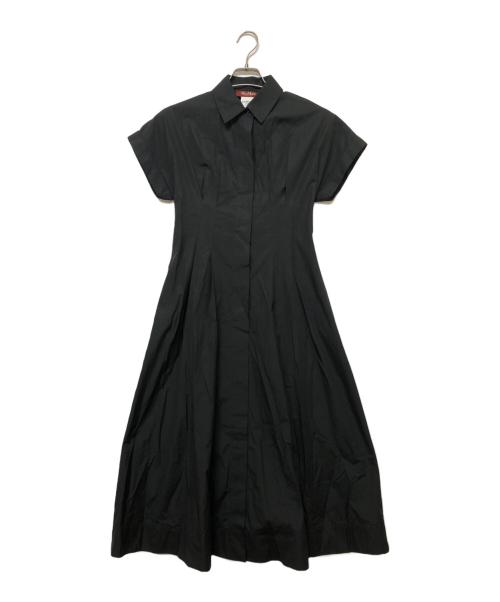 Max Mara Studio（マックスマーラ ストゥディオ）Max Mara Studio (マックスマーラ ストゥディオ) 半袖ワンピース ブラック サイズ:36 未使用品の古着・服飾アイテム