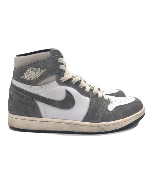 NIKE（ナイキ）NIKE (ナイキ) AIR JORDAN　ハイカットスニーカー グレー×ホワイト サイズ:SIZE 27.5cmの古着・服飾アイテム
