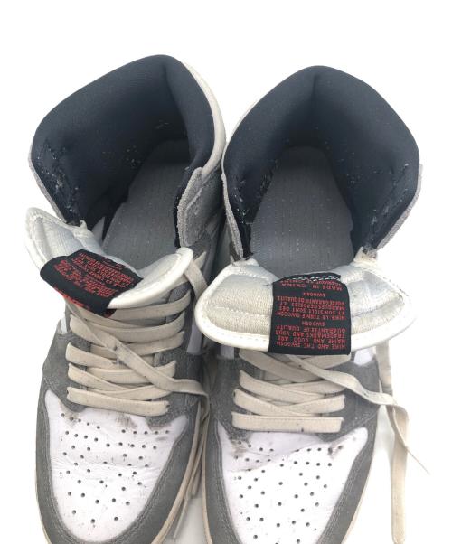 NIKE（ナイキ）NIKE (ナイキ) AIR JORDAN　ハイカットスニーカー グレー×ホワイト サイズ:SIZE 27.5cmの古着・服飾アイテム