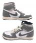 中古・古着 NIKE (ナイキ) AIR JORDAN　ハイカットスニーカー グレー×ホワイト サイズ:SIZE 27.5cm：10000円