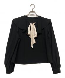 HER LIP TO（ハーリップトゥ）の古着「長袖ブラウス」｜ブラック