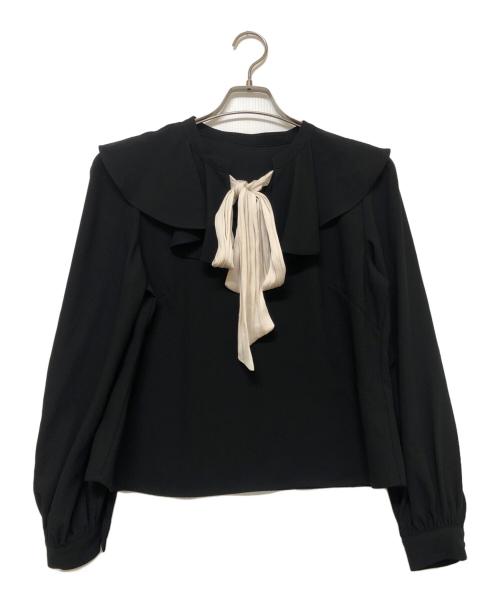 HER LIP TO（ハーリップトゥ）Her lip to (ハーリップトゥ) 長袖ブラウス ブラック サイズ:SIZE Mの古着・服飾アイテム