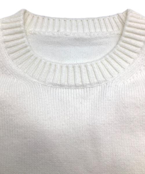 MUSE（ミューズ）MUSE (ミューズ) 薄手ニット ホワイト サイズ:不明の古着・服飾アイテム