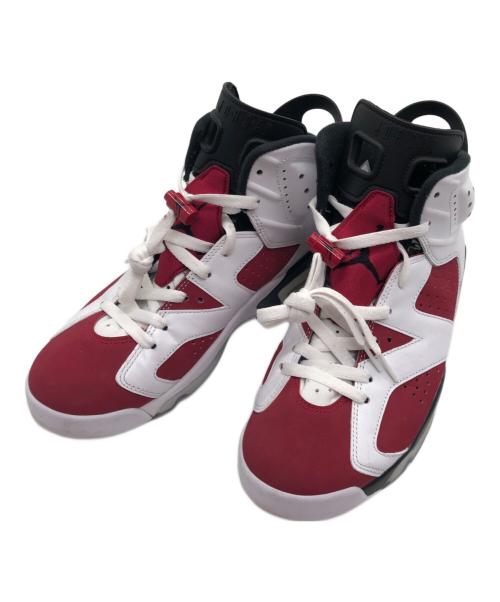NIKE（ナイキ）NIKE (ナイキ) AIR JORDAN6 Carmine レッド×ホワイト サイズ:SIZE 27cmの古着・服飾アイテム