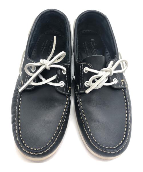 PARABOOT（パラブーツ）PARABOOT (パラブーツ) レザーデッキシューズ ネイビー サイズ:SIZE 8の古着・服飾アイテム