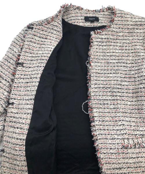 theory（セオリー）theory (セオリー) ノーカラージャケット サイズ:2の古着・服飾アイテム