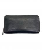 LOUIS VUITTONルイ ヴィトン）の古着「ラウンドファスナー財布」｜ブラック