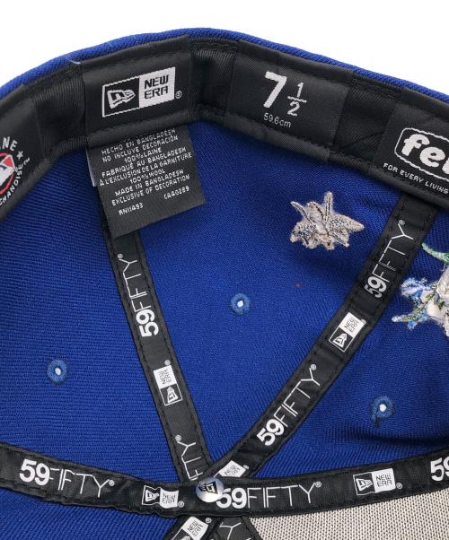 New Era（ニューエラ）New Era (ニューエラ) FELT (フェルト) キャップ ブルー サイズ:7 1/2の古着・服飾アイテム