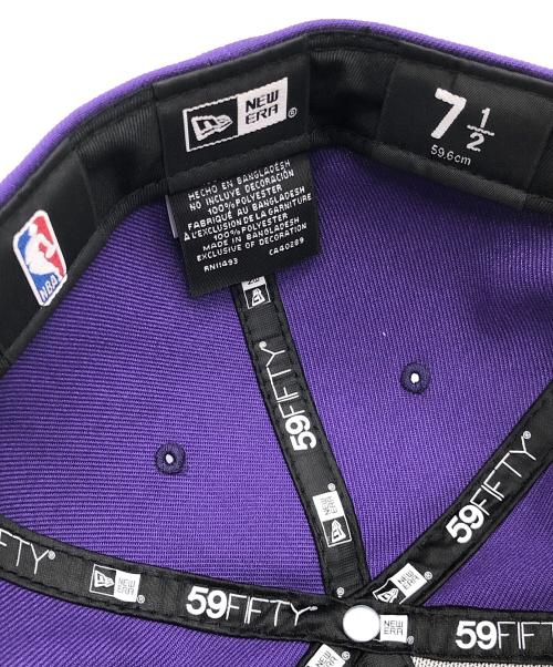 New Era（ニューエラ）New Era (ニューエラ) キャップ パープル×イエロー サイズ:7 1/2の古着・服飾アイテム