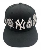 New Eraニューエラ）の古着「キャップ」｜ブラック×ホワイト