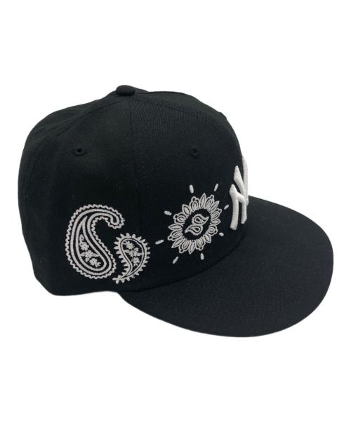 New Era（ニューエラ）New Era (ニューエラ) キャップ ブラック×ホワイト サイズ:59.6（7 1/2）の古着・服飾アイテム