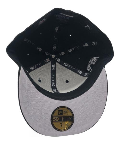 New Era（ニューエラ）New Era (ニューエラ) キャップ ブラック×ホワイト サイズ:59.6（7 1/2）の古着・服飾アイテム