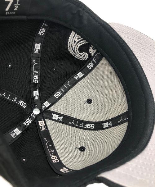 New Era（ニューエラ）New Era (ニューエラ) キャップ ブラック×ホワイト サイズ:59.6（7 1/2）の古着・服飾アイテム