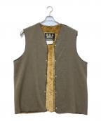 Barbourバブアー）の古着「ライナーベスト」｜オリーブ×ブラウン
