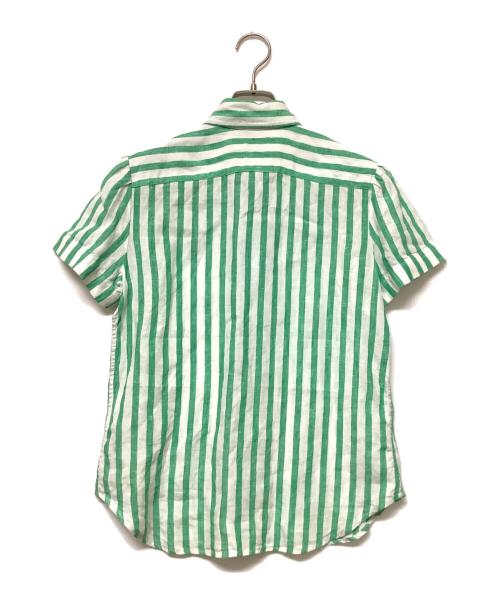 POLO RALPH LAUREN（ポロ・ラルフローレン）POLO RALPH LAUREN (ポロ・ラルフローレン) 半袖シャツ ホワイト×グリーン サイズ:SIZE Sの古着・服飾アイテム