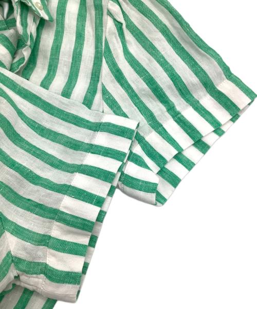 POLO RALPH LAUREN（ポロ・ラルフローレン）POLO RALPH LAUREN (ポロ・ラルフローレン) 半袖シャツ ホワイト×グリーン サイズ:SIZE Sの古着・服飾アイテム