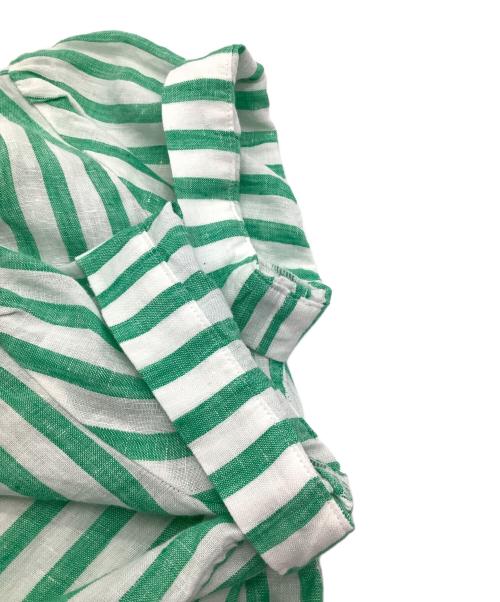 POLO RALPH LAUREN（ポロ・ラルフローレン）POLO RALPH LAUREN (ポロ・ラルフローレン) 半袖シャツ ホワイト×グリーン サイズ:SIZE Sの古着・服飾アイテム