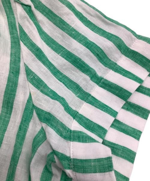 POLO RALPH LAUREN（ポロ・ラルフローレン）POLO RALPH LAUREN (ポロ・ラルフローレン) 半袖シャツ ホワイト×グリーン サイズ:SIZE Sの古着・服飾アイテム