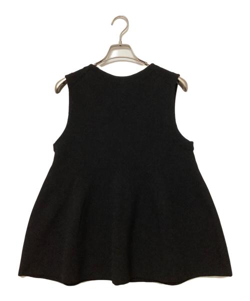 NOLLEY'S（ノーリーズ）NOLLEY'S (ノーリーズ) ニットジレ ブラック サイズ:38の古着・服飾アイテム